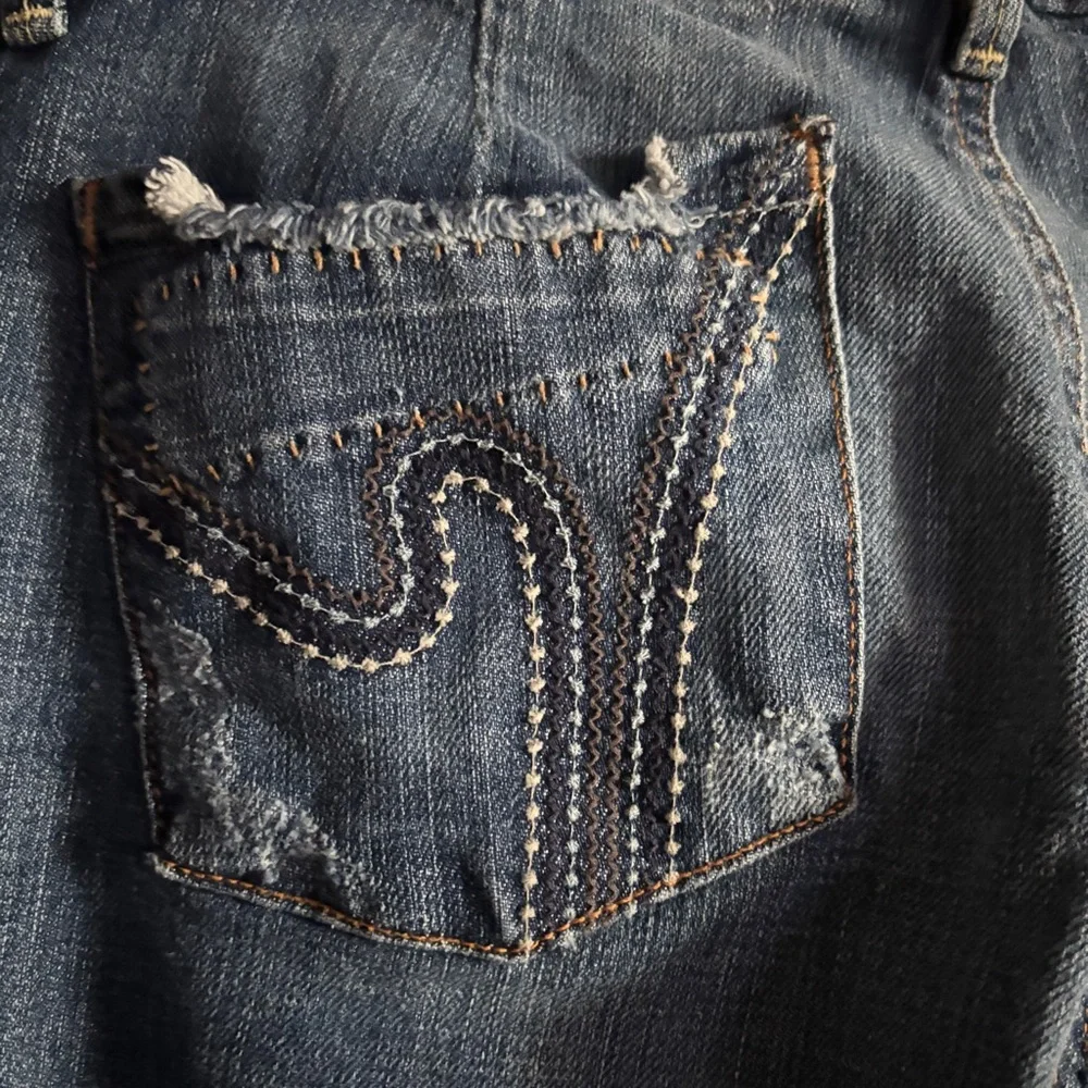 Citizens of Humanity Faye Low Rise Flare Jeans 28 Original Length Made in USA - Picture 6 of 13